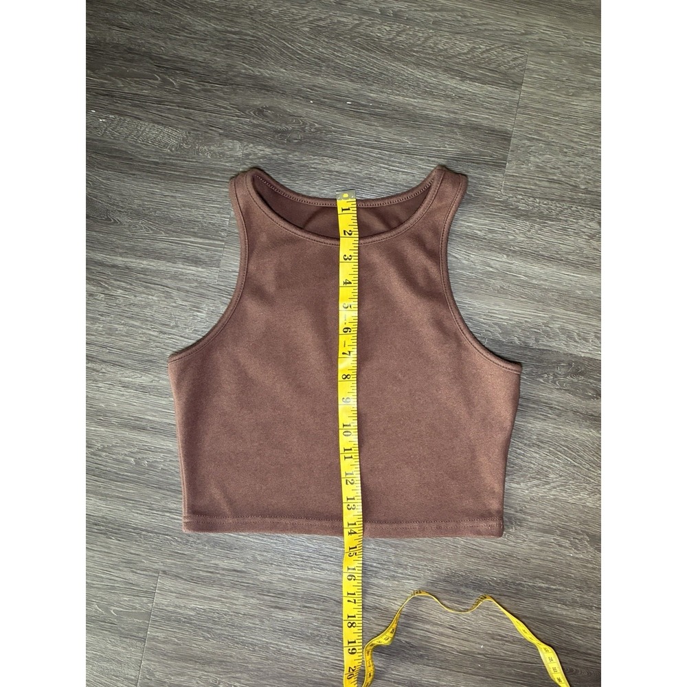Brown Cropped Shirt